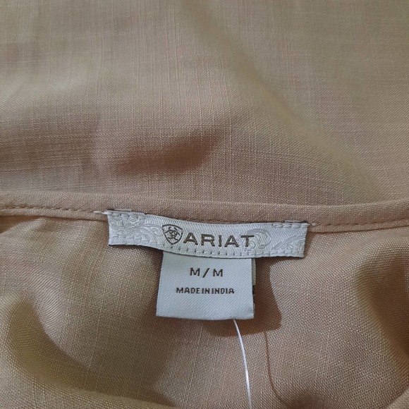 Ariat Cassandra Top in Nomad Tan Lace Panel  Womens Size Medium NWT - Picture 5 of 8